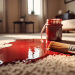 how to get out paint from carpet