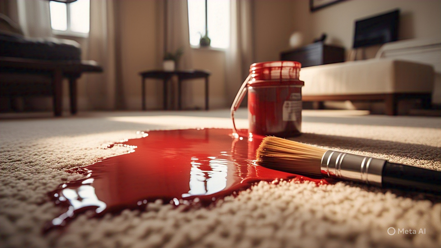 how to get out paint from carpet
